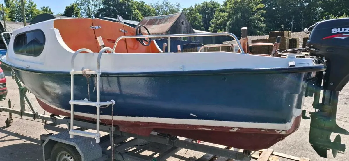 Boat for sale. DF20AR suzuki engine , trailer - Image 2