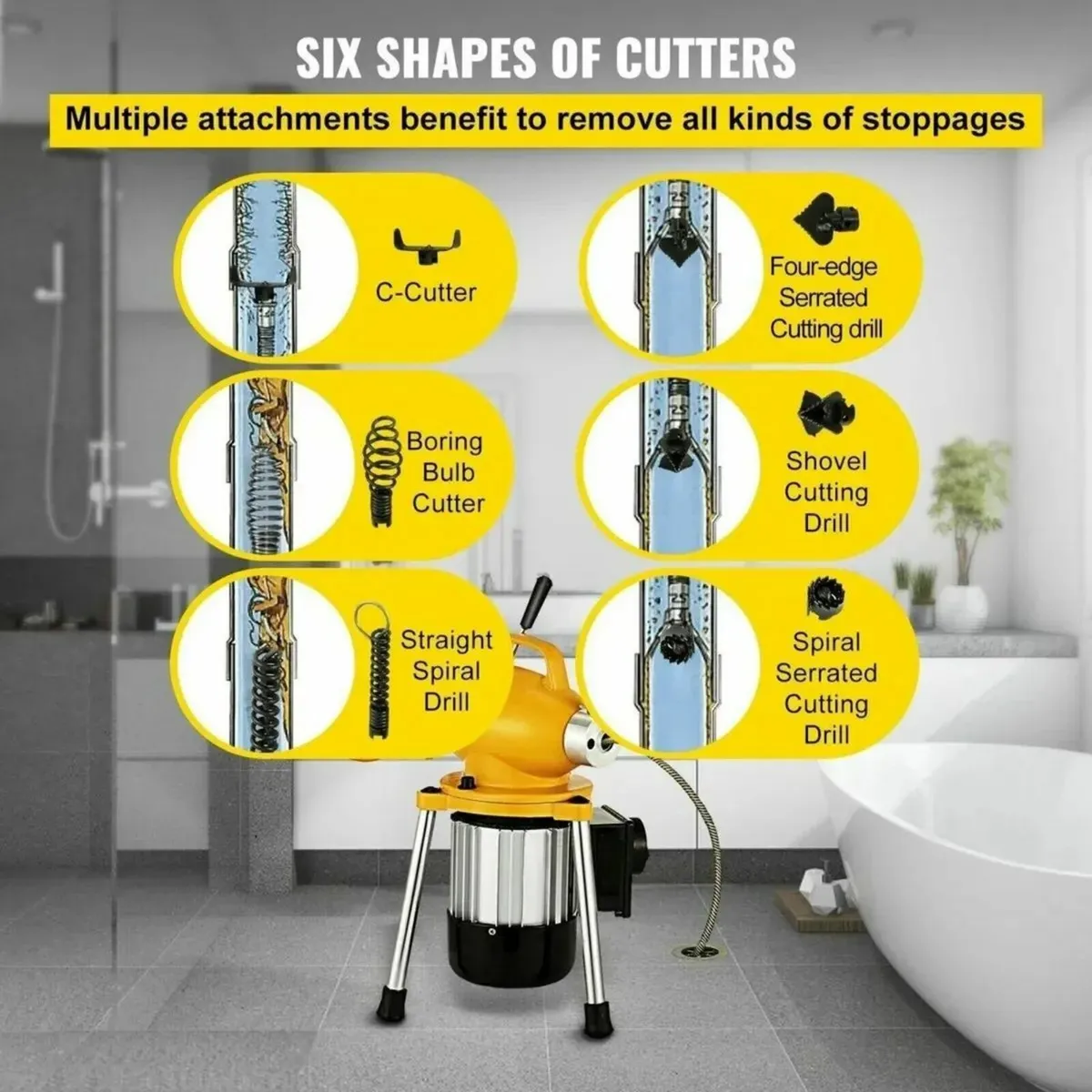 Drain Pipe Dredger Cleaner (Electric ) - Image 1