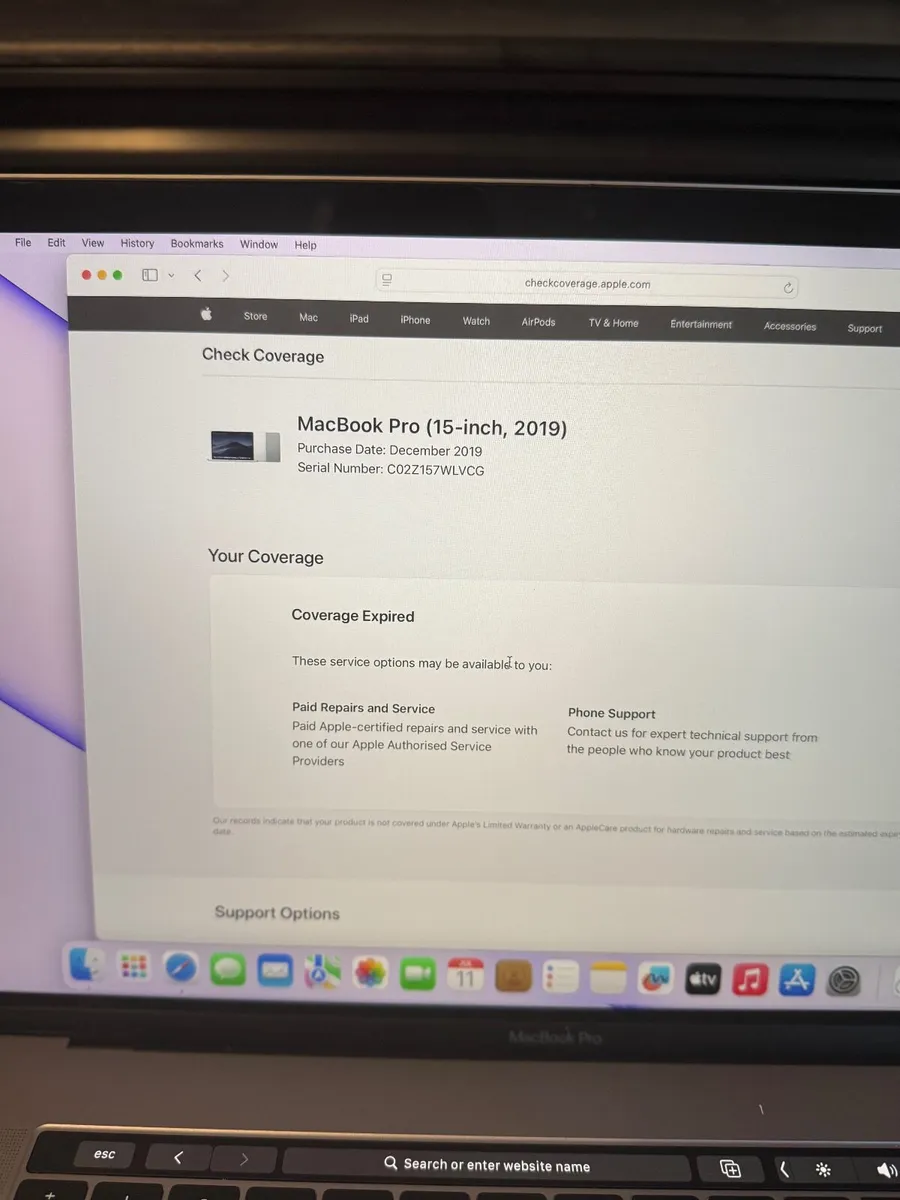 MacBook Pro 15" 2019 i9/16GB/512SSD/176c - Image 4