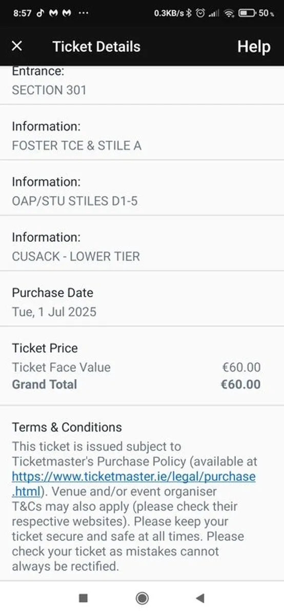 GAA Semi final tickets, Donegal V Meath - Image 3