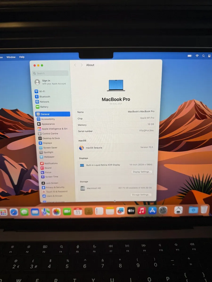 MacBook Pro 14" 2022 M1 Pro 16GB/512SSD/535c - Image 2