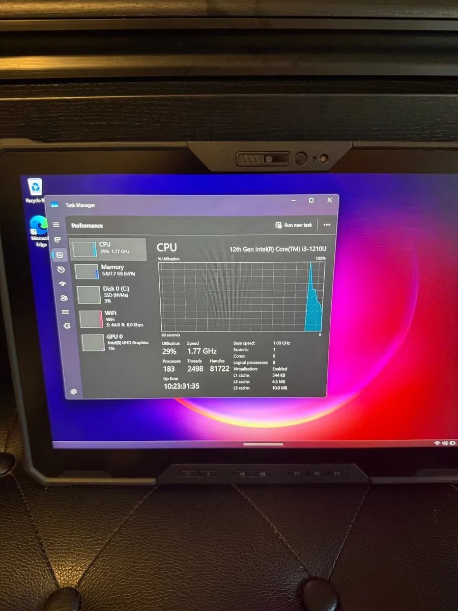 Dell Latitude 7230 Rugged Tablet i3/8GB/256SSD - Image 3