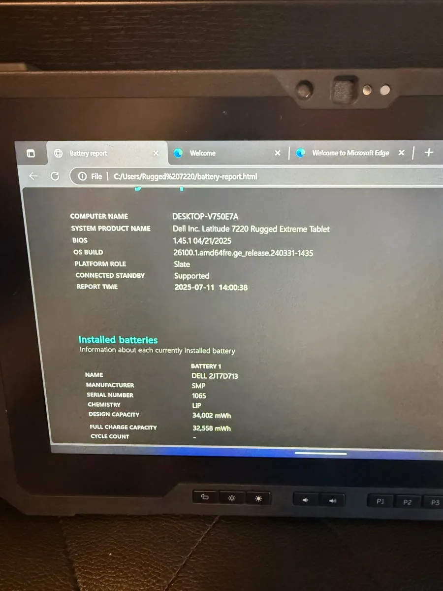Dell Latitude 7220 Rugged Tablet i5/8GB/256SSD - Image 2