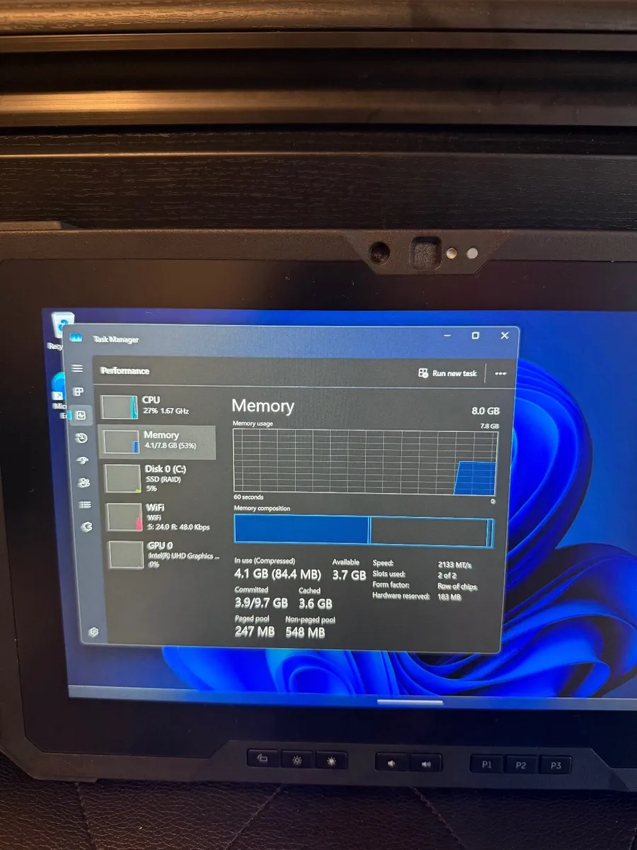 Dell Latitude 7220 Rugged Tablet i5/8GB/256SSD - Image 4
