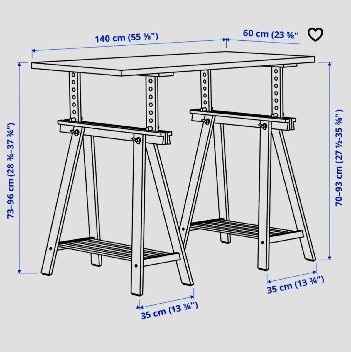 Almost new desk - Image 4