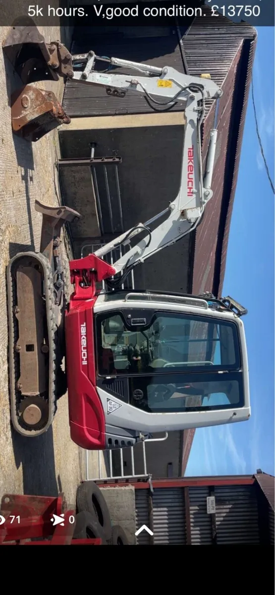Tb228 Takeuchi digger - Image 1