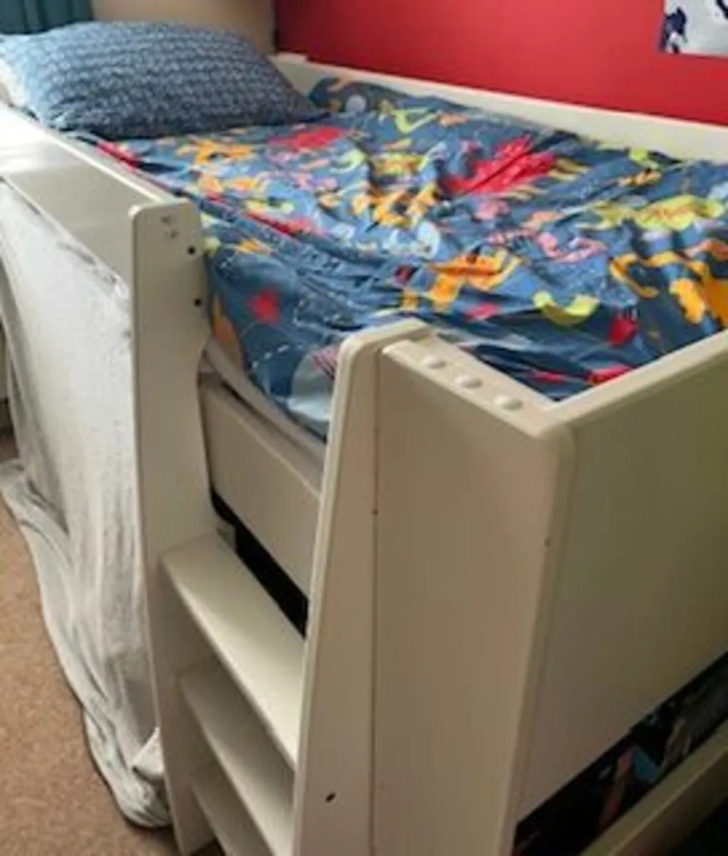 Loft bed and mattress for children - Image 1