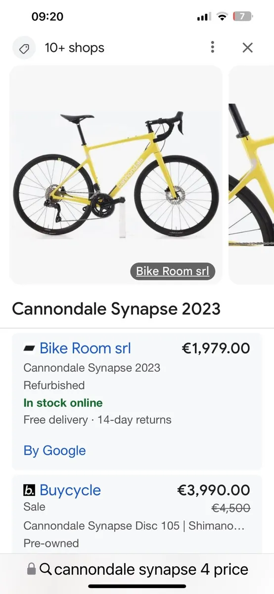 Cannondale synapse 4 road bike - Image 1