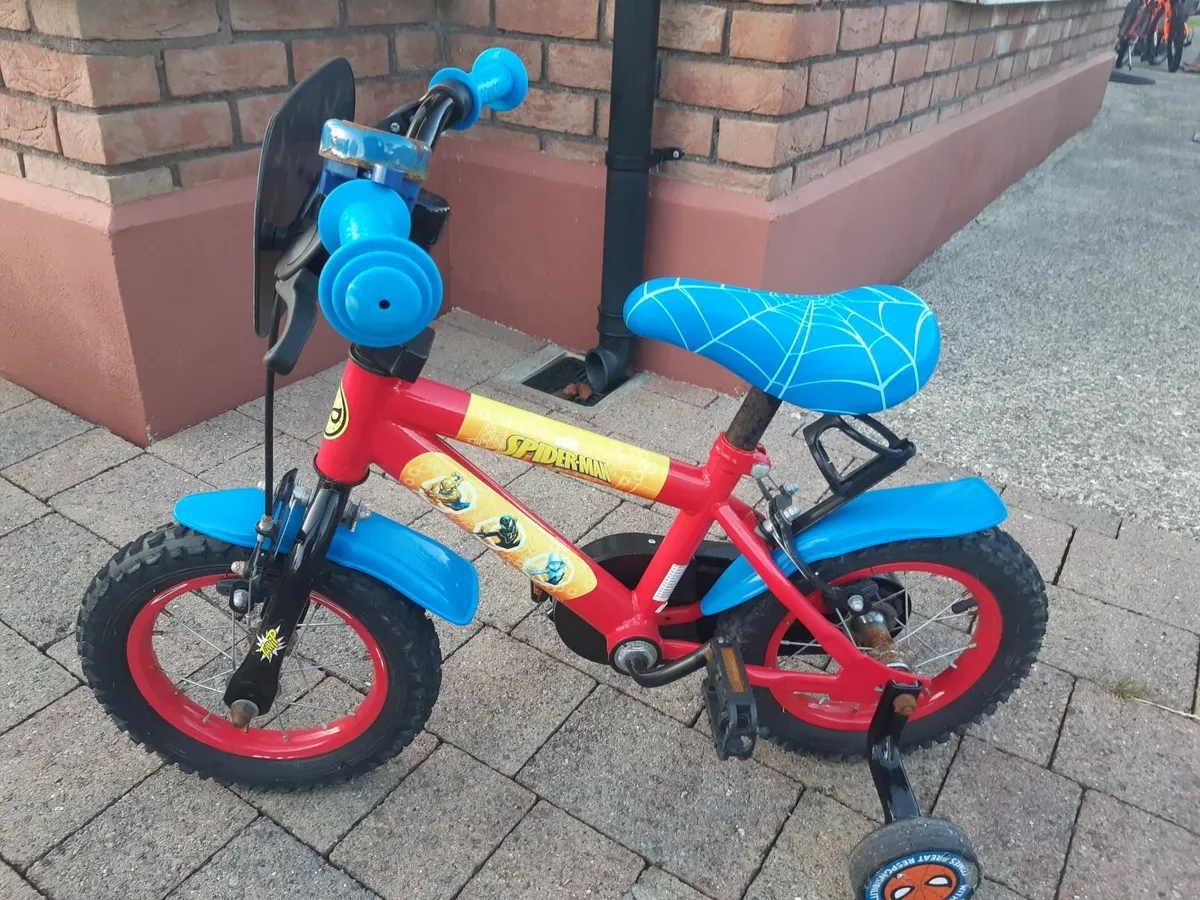 Kids Spiderman Bike, 12 inch - Image 3