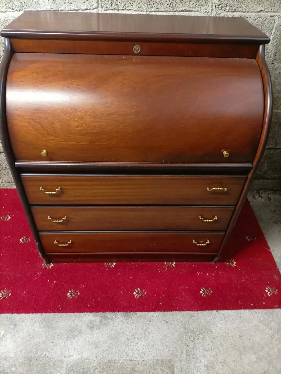 Roll top writing desk - Image 1