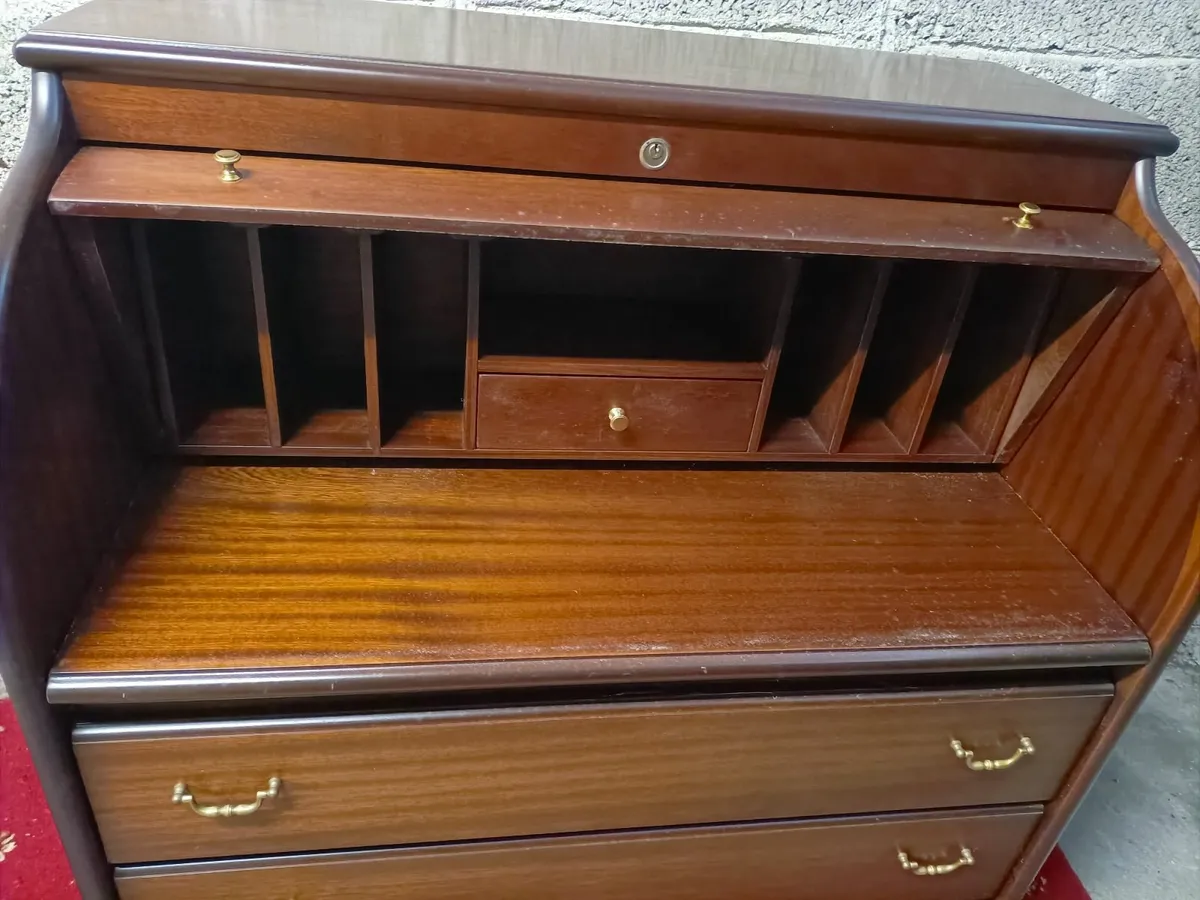 Roll top writing desk - Image 3