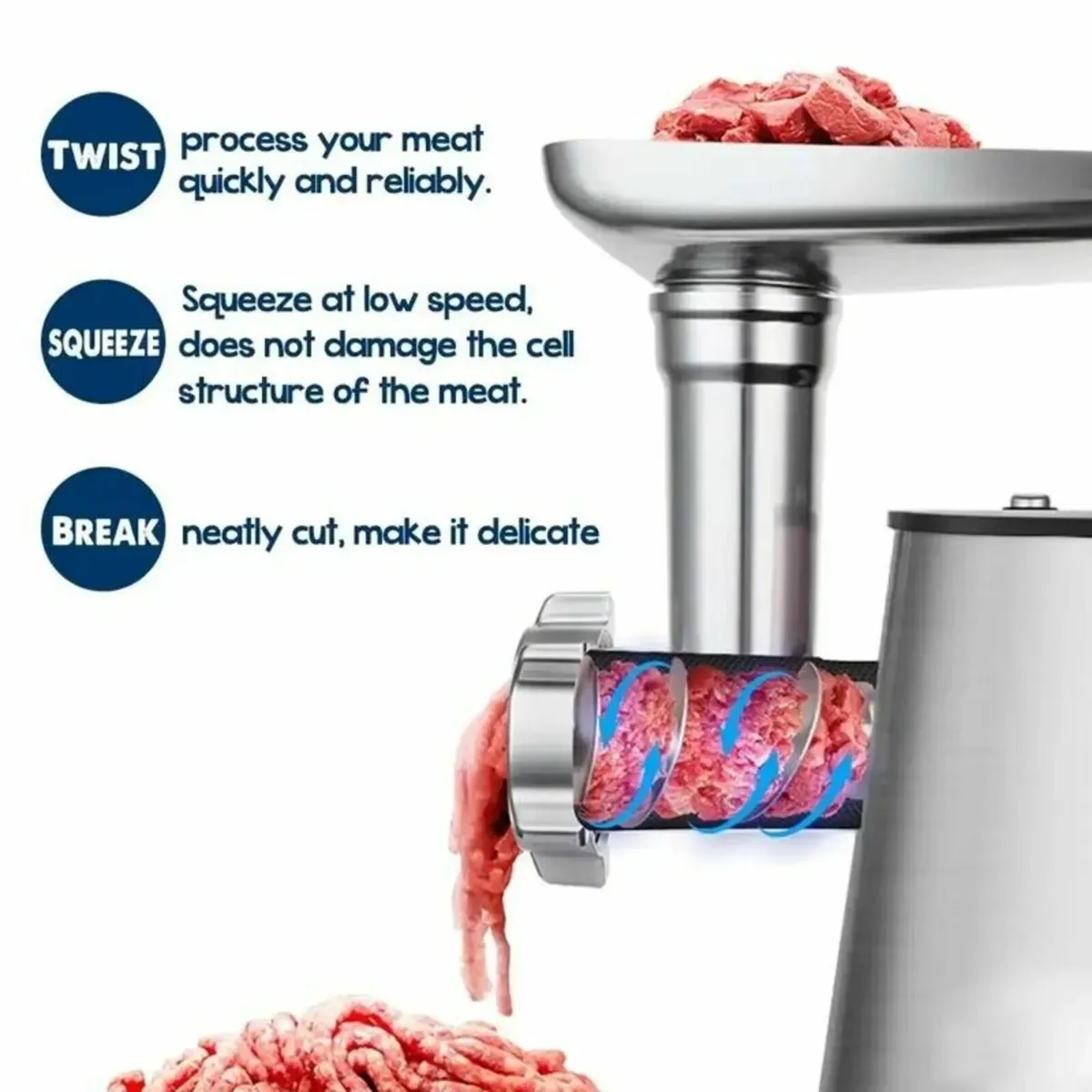 Commercial Meat Mincer Electric Grinder Sausage - Image 3