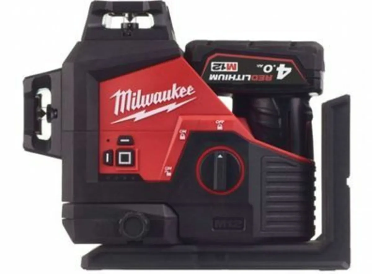 Milwaukee M123PL401C 12V Green 360 3 Plane Laser - Image 1