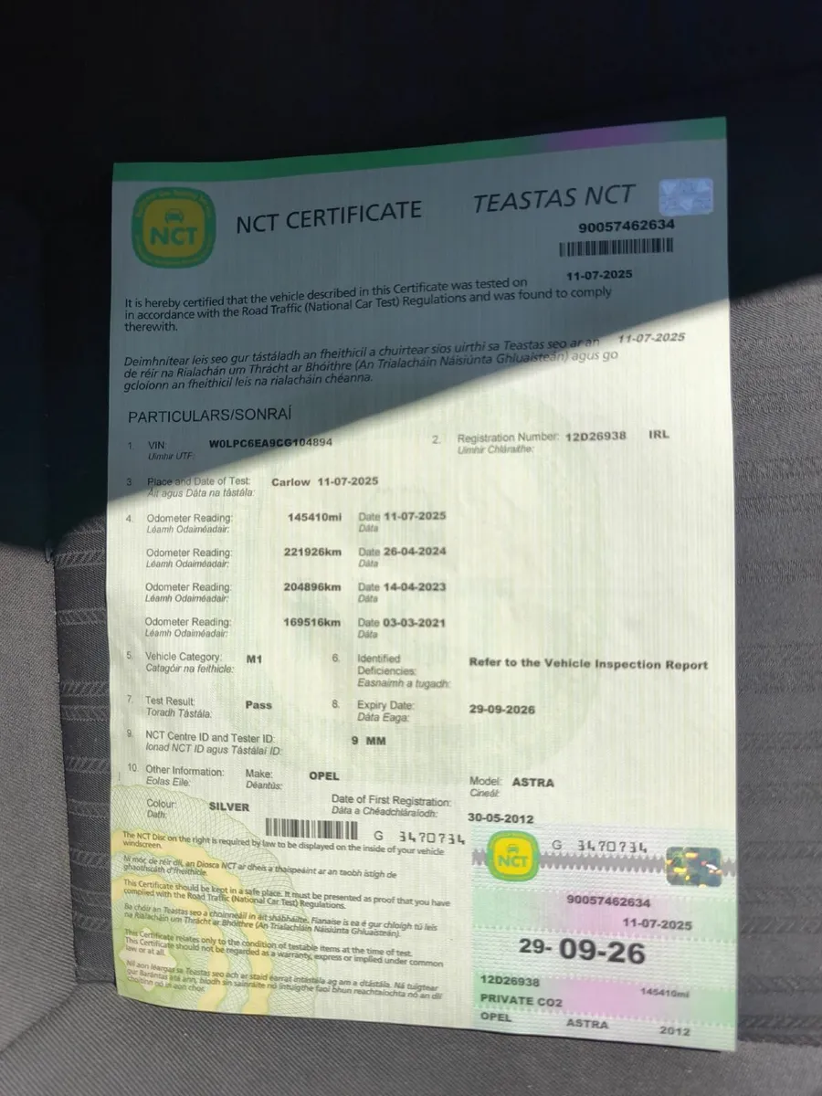 Opel Astra 1.3 Diesel, New NCT 09/26 - Image 4