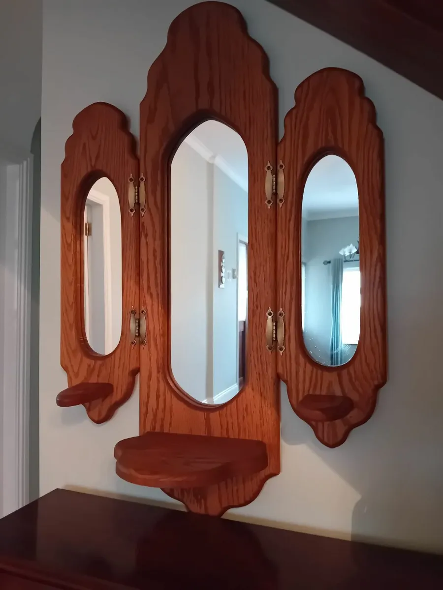 Mirror Solid Oak - Image 2