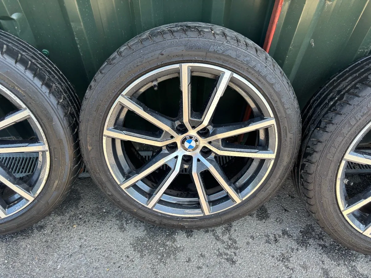 18 INCH BMW 3-5 Series Alloys with good tyres - Image 1