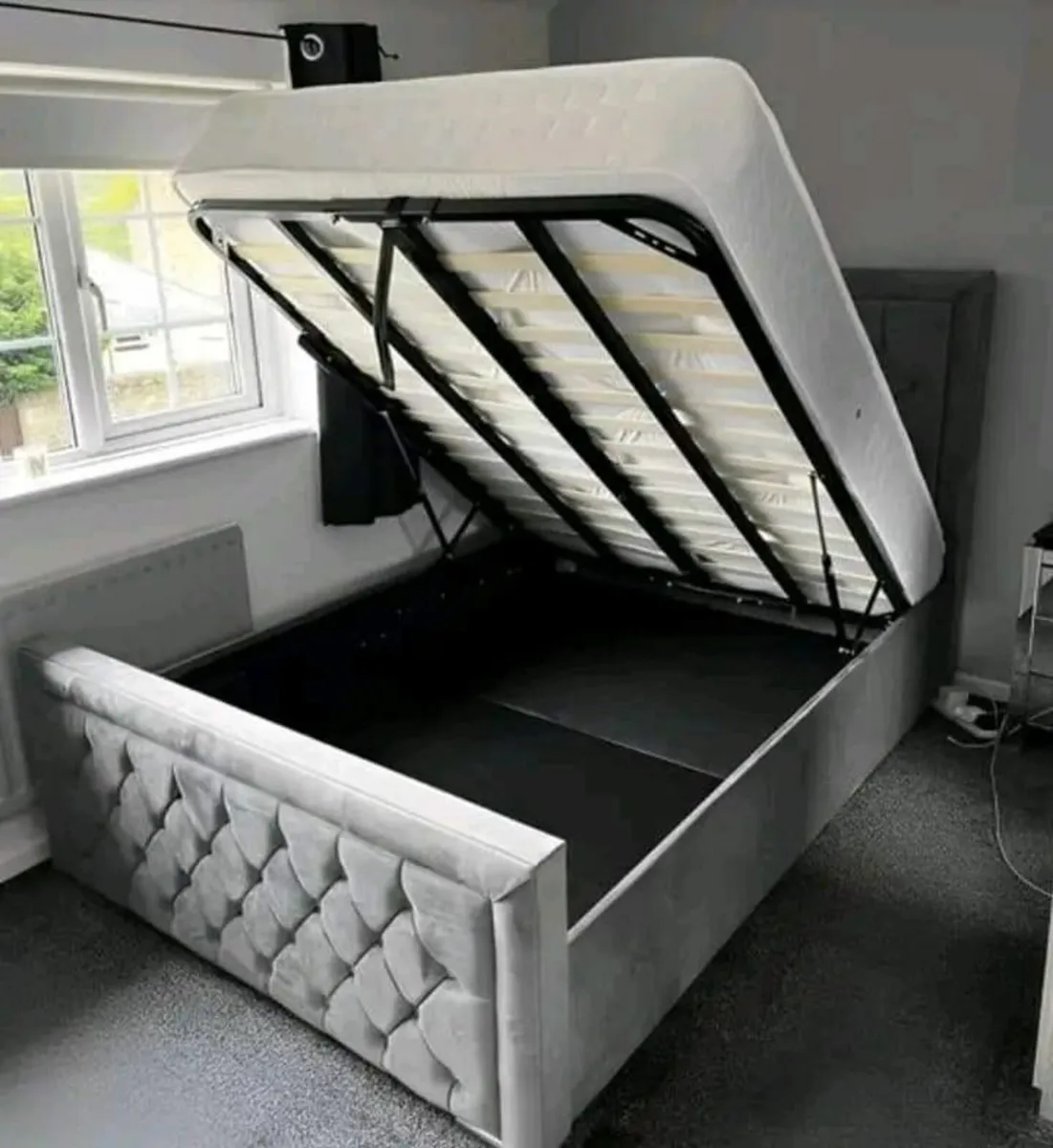 New Ottoman Storage Beds Frame Gas Lift Beds - Image 2