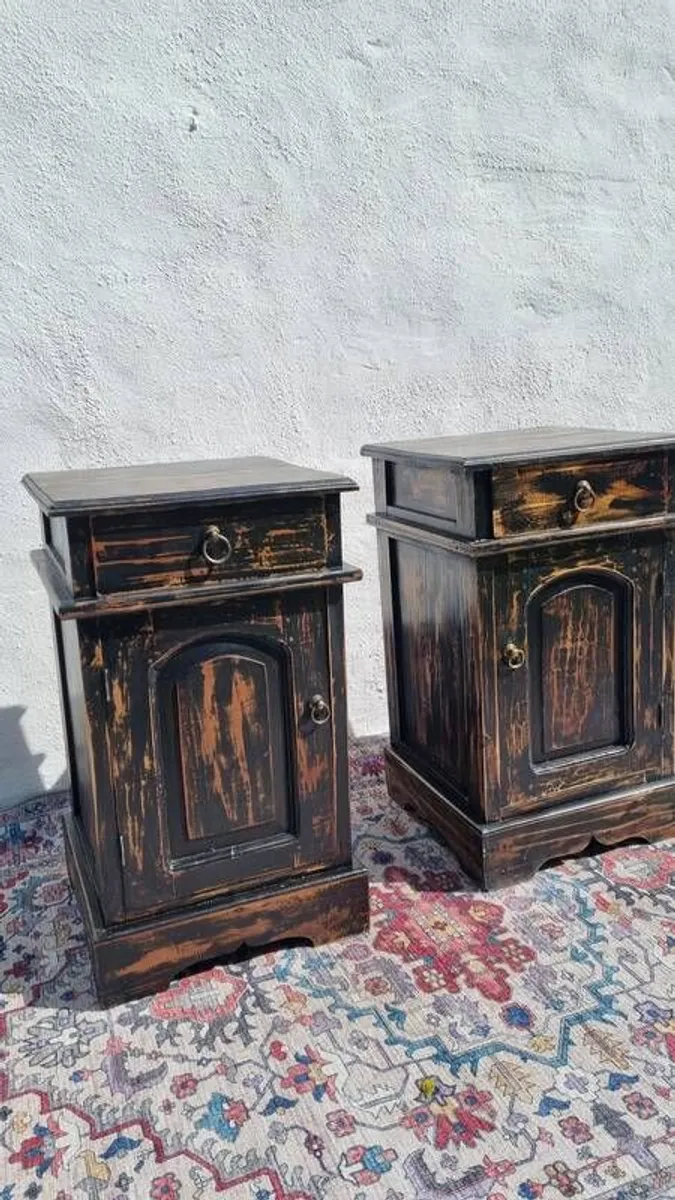 Pair of Solid Wood Bedside Lockers 60 euro each - Image 2
