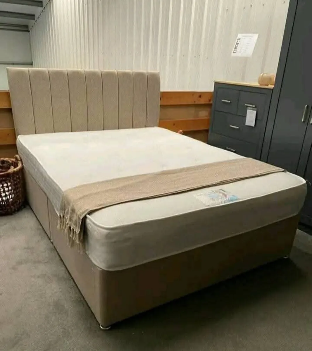 Modern Beds with Memory Foam Mattress – Headboard - Image 4