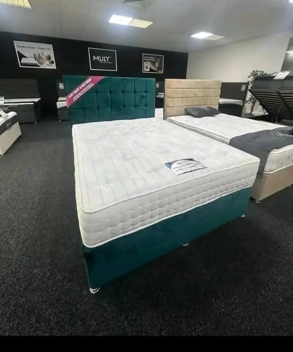 Modern Beds with Memory Foam Mattress – Headboard - Image 3