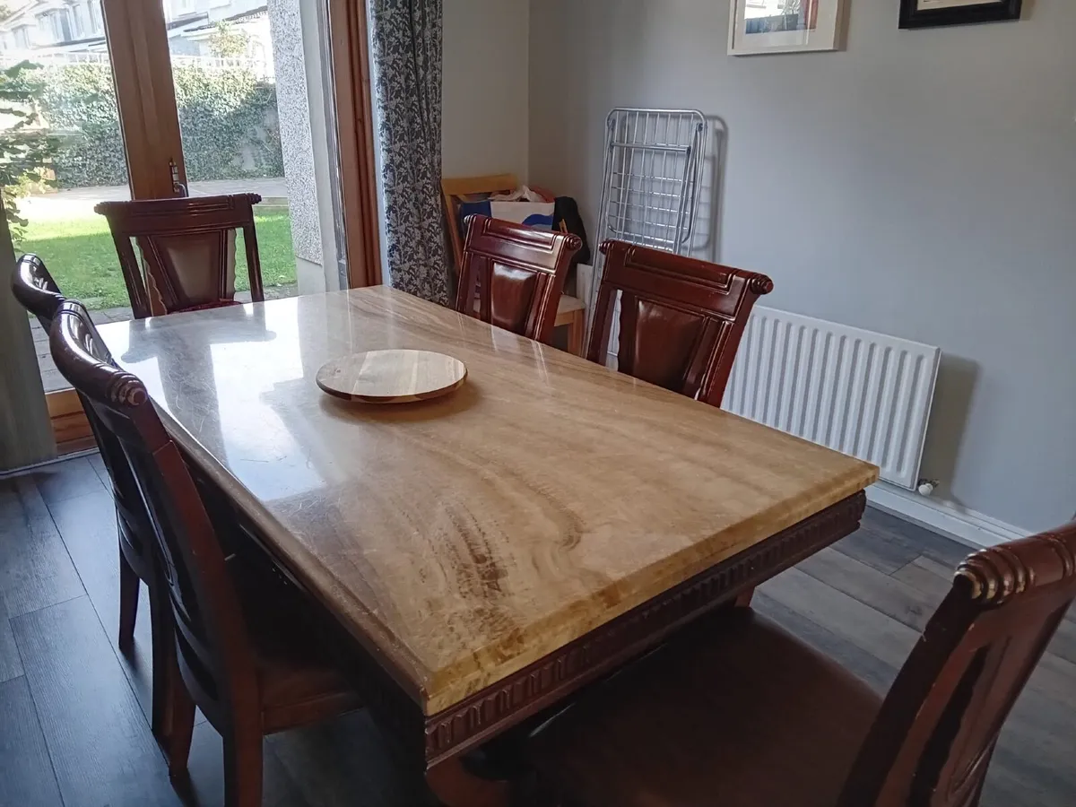 Dining room table & chairs - Image 4