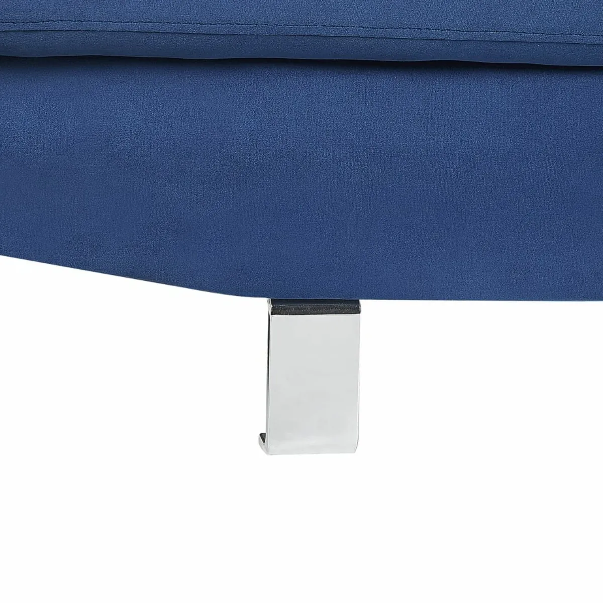 Blue Velvet Chaise Sofa | Bold Style, Cozy Feel - Image 4