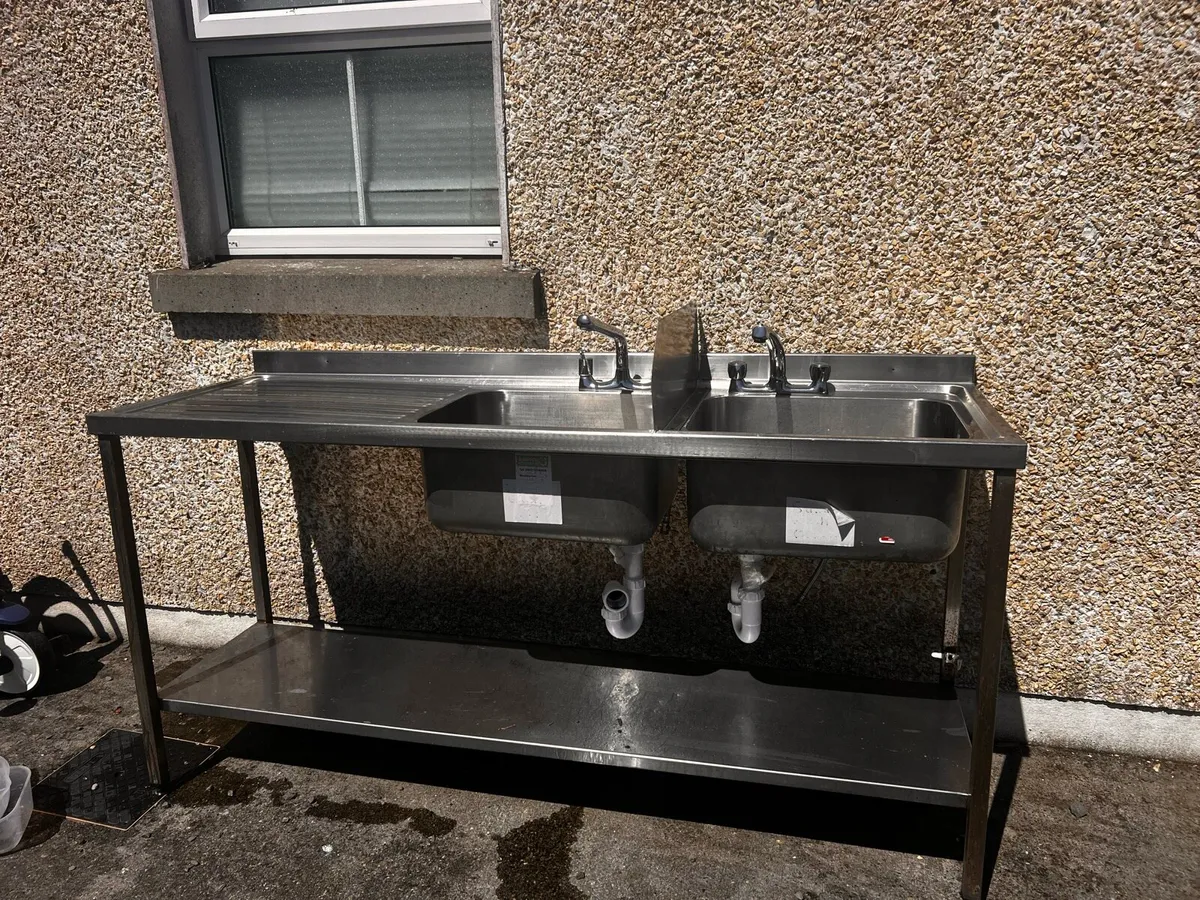 Commercial double sink - Image 1