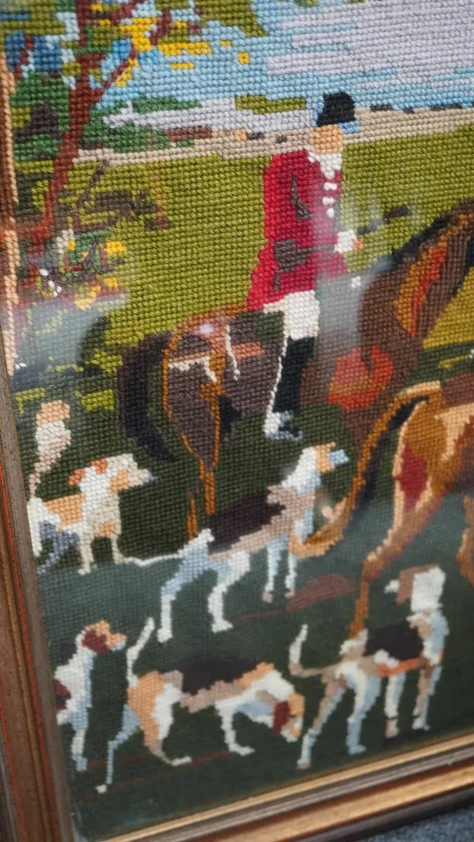 🧵 Vintage Needlepoint Wall Art - Image 2