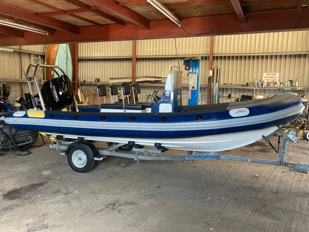 6.5 metre ribquest rib with 150hp Suzuki - Image 1