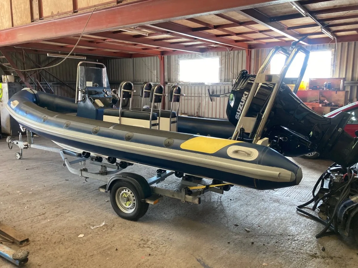 6.5 metre ribquest rib with 150hp Suzuki - Image 2
