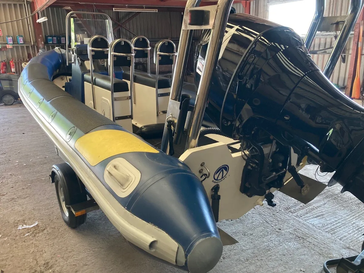 6.5 metre ribquest rib with 150hp Suzuki - Image 3