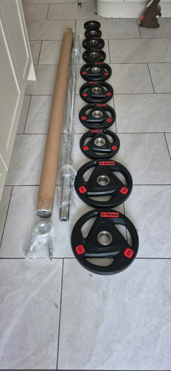 Brand new large Olympic weight lifting set - Image 1
