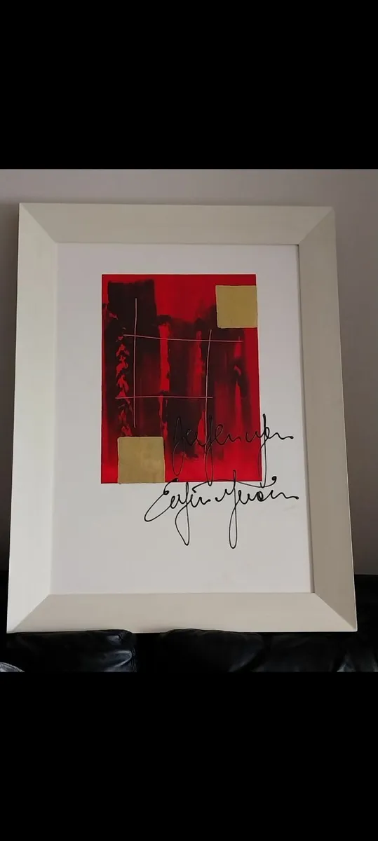Large abstract framed picture - Image 1