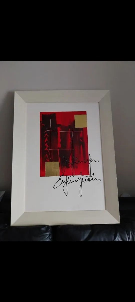 Large abstract framed picture - Image 2