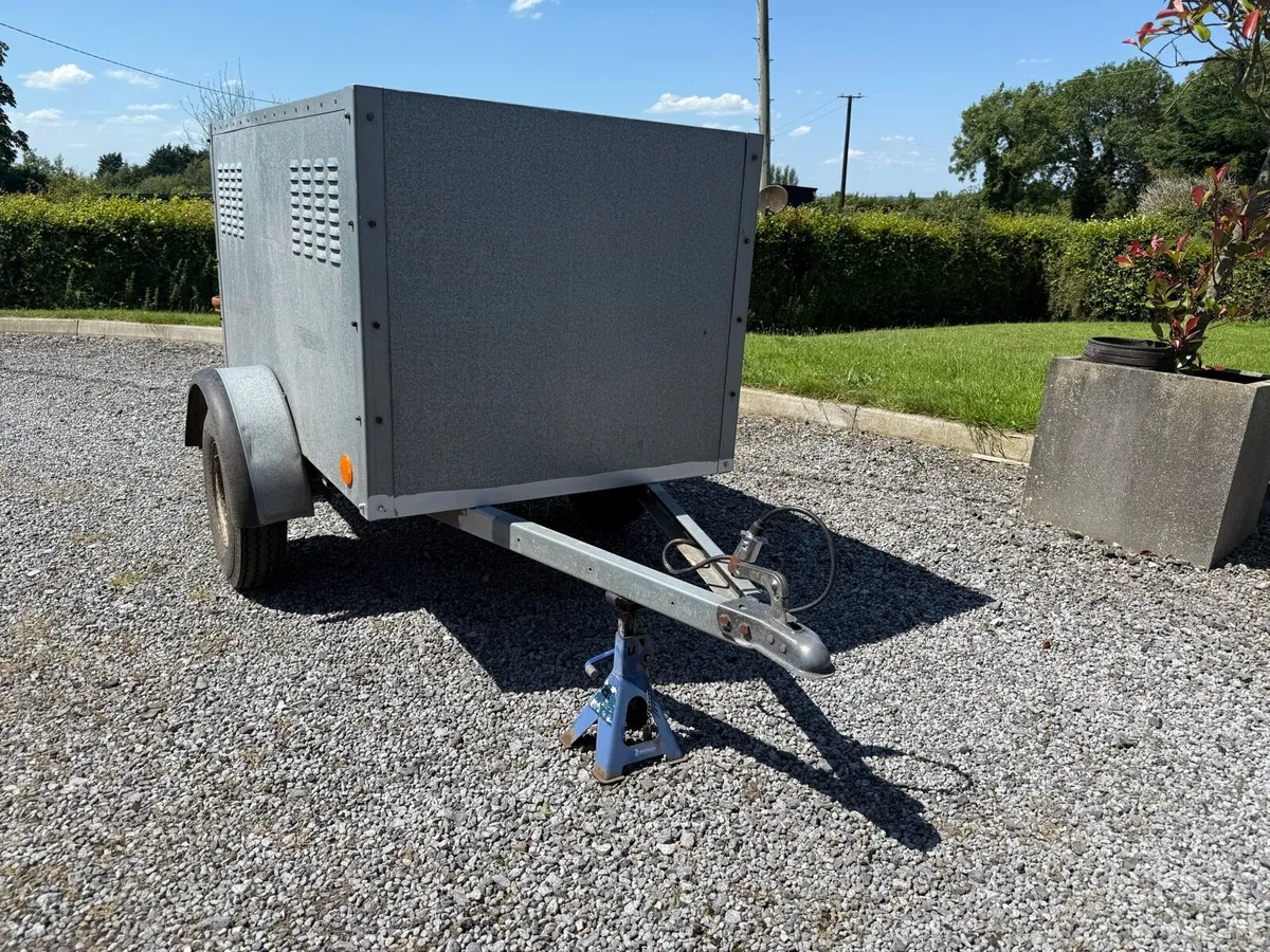 Factory made galvanised dog  trailer - Image 1
