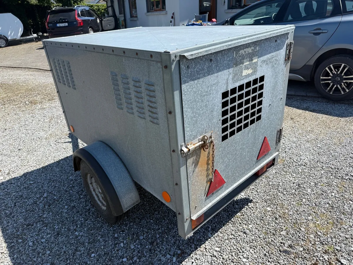 Factory made galvanised dog  trailer - Image 4