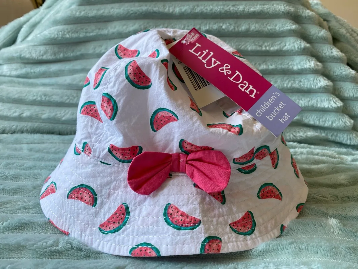 Lily & Dan Watermelon Bucket Hat for Girls - Image 1