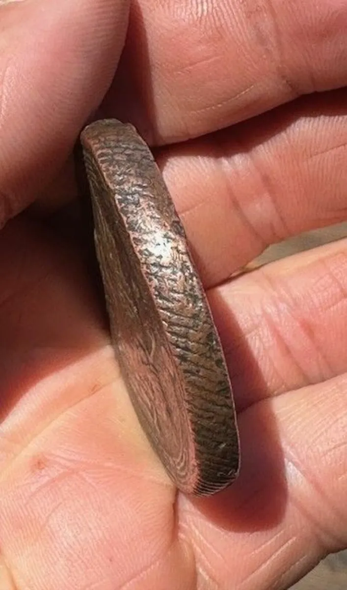 COPPER COIN 1740 45 GRAMS - Image 3