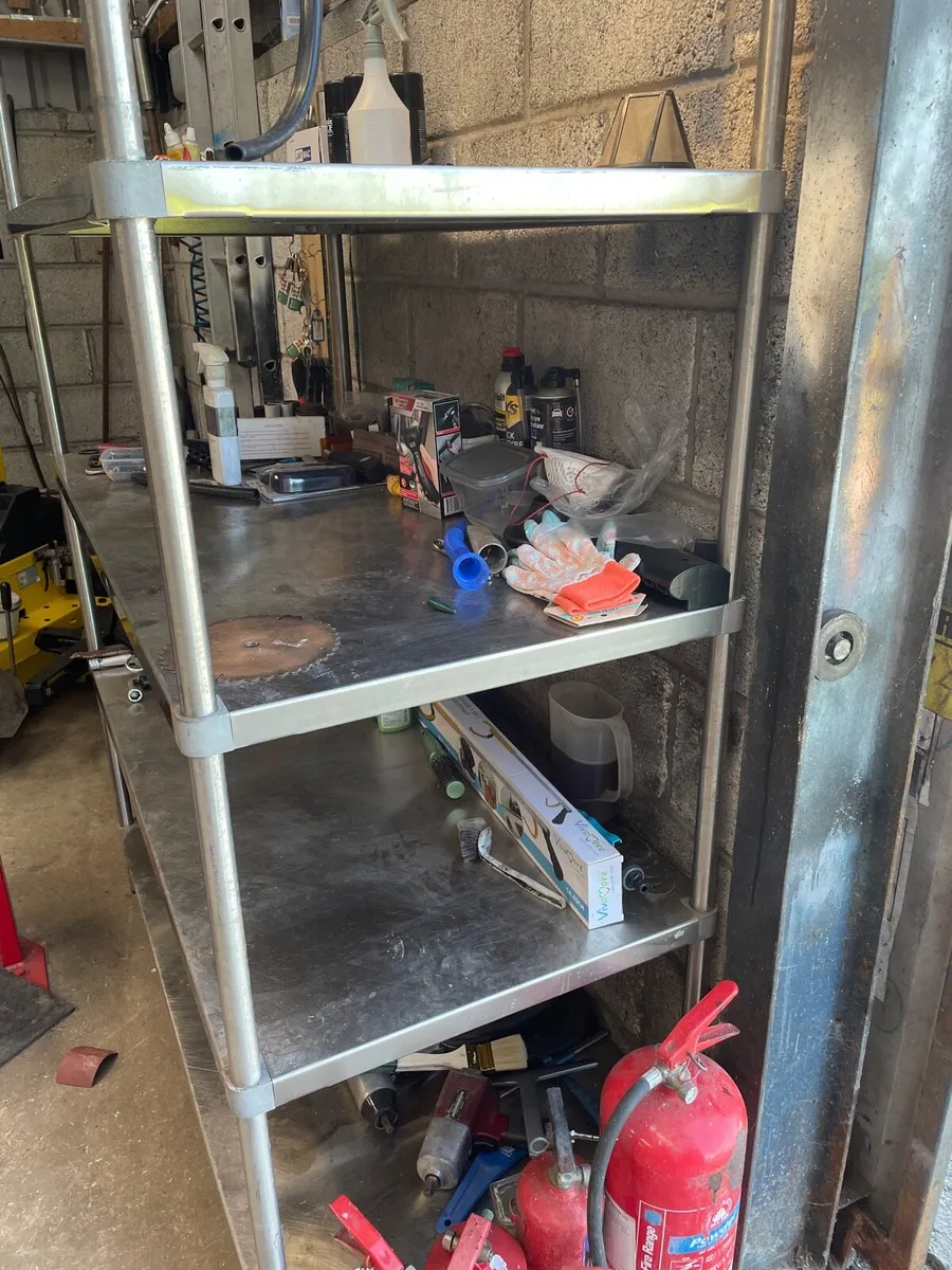 Stainless steel shelving unit - Image 2