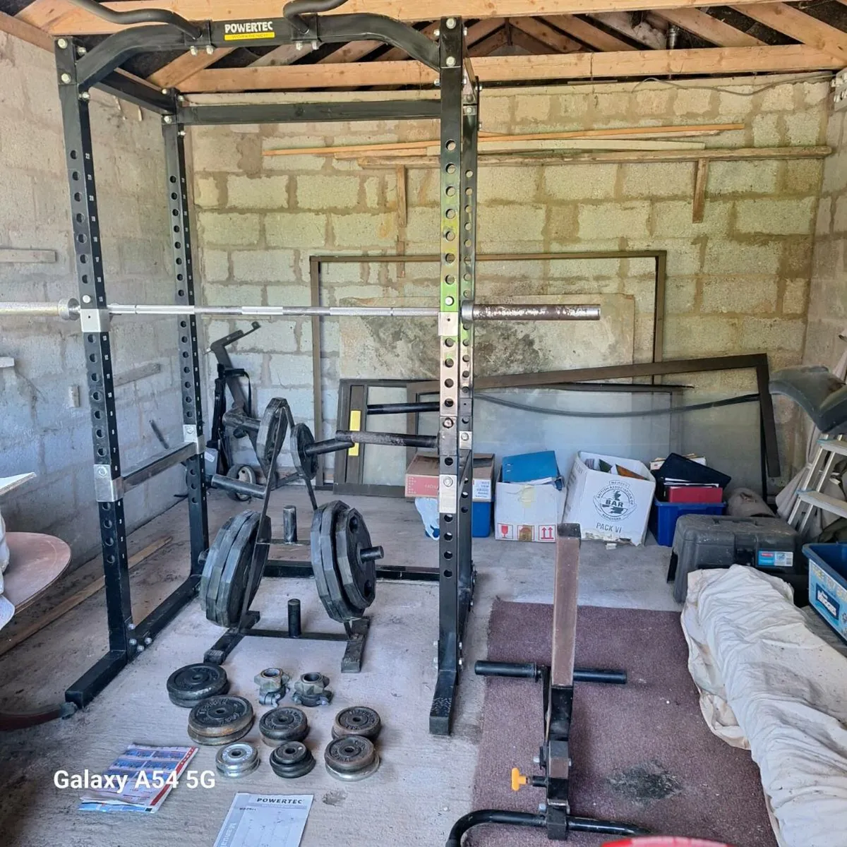 Power Rack and Olympic Weights - Image 2