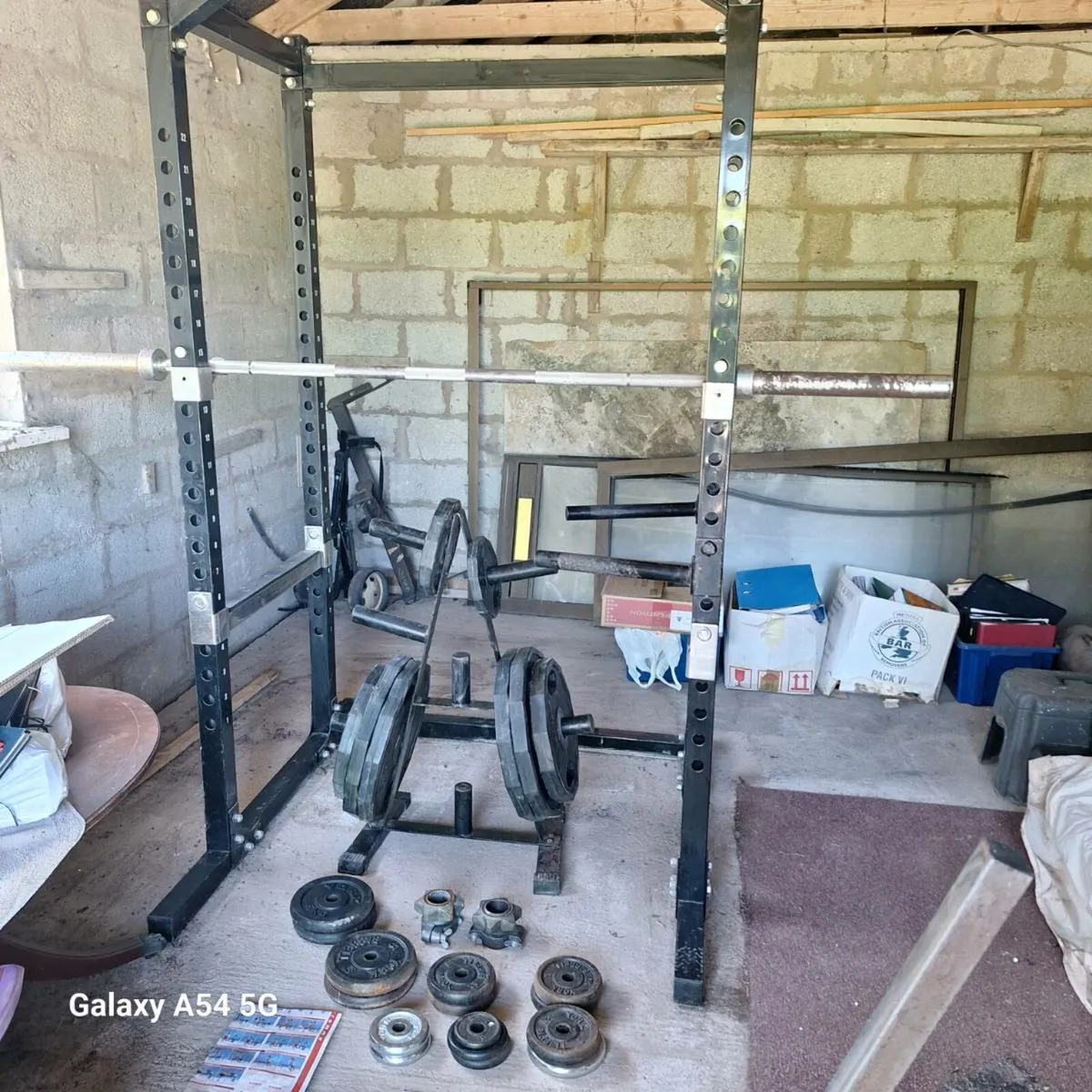 Power Rack and Olympic Weights - Image 3