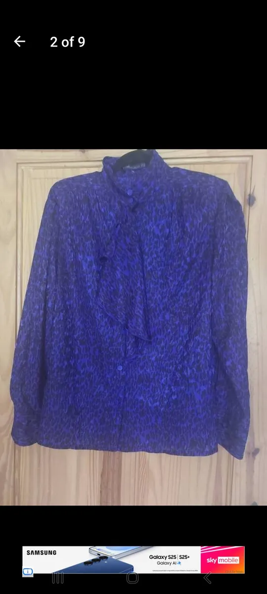 Vintage Louis Feraud animal print blouse free post - Image 2