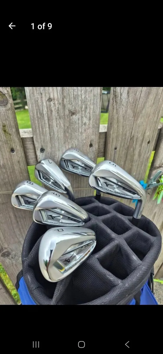 MIZUNO JPX 921 HOT METAL IRONS 5-PW STIFF MINT - Image 1