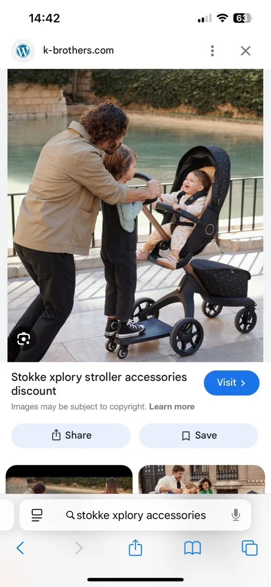 Skokke Stroller / buggy / bassonette / accessories - Image 3