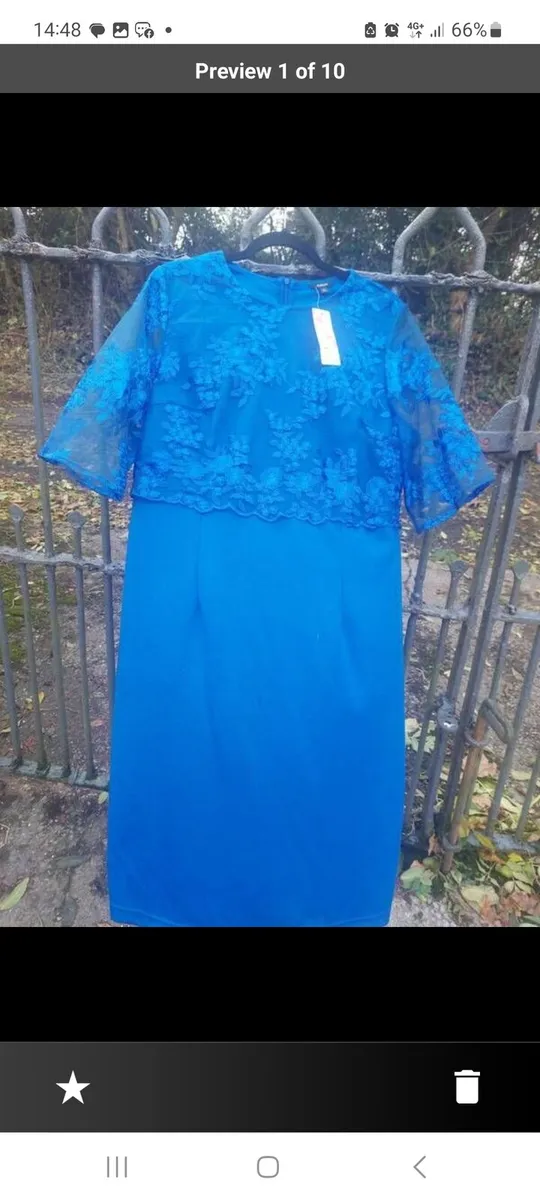 Royal blue lace dress with tags (free post) - Image 1