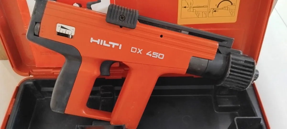 Hilti DX450 Powder Actuated Nail Gun "Serviced" - Image 4