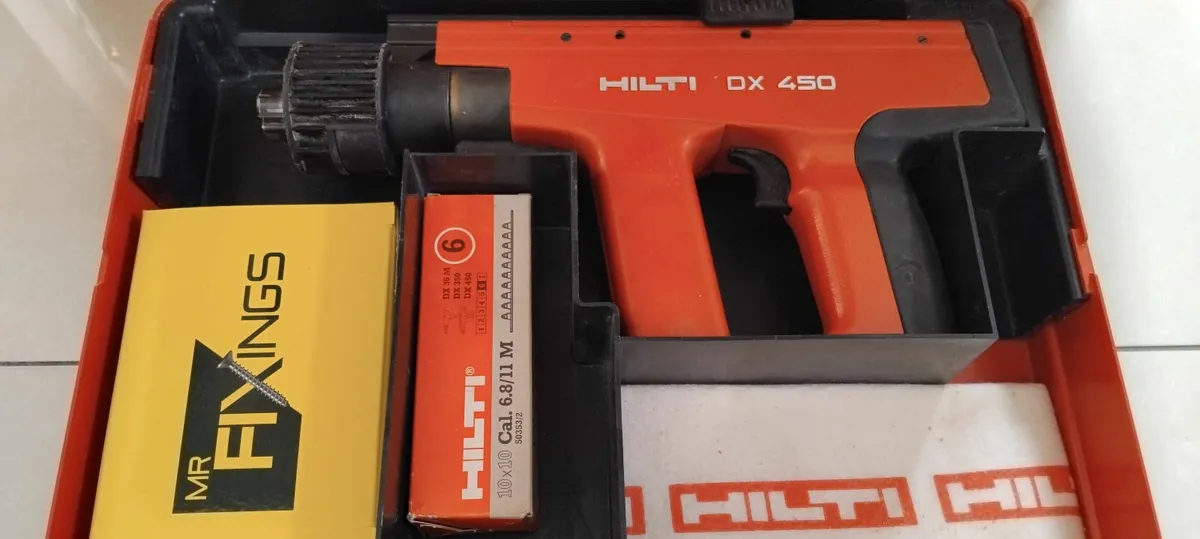 Hilti DX450 Powder Actuated Nail Gun "Serviced" - Image 1
