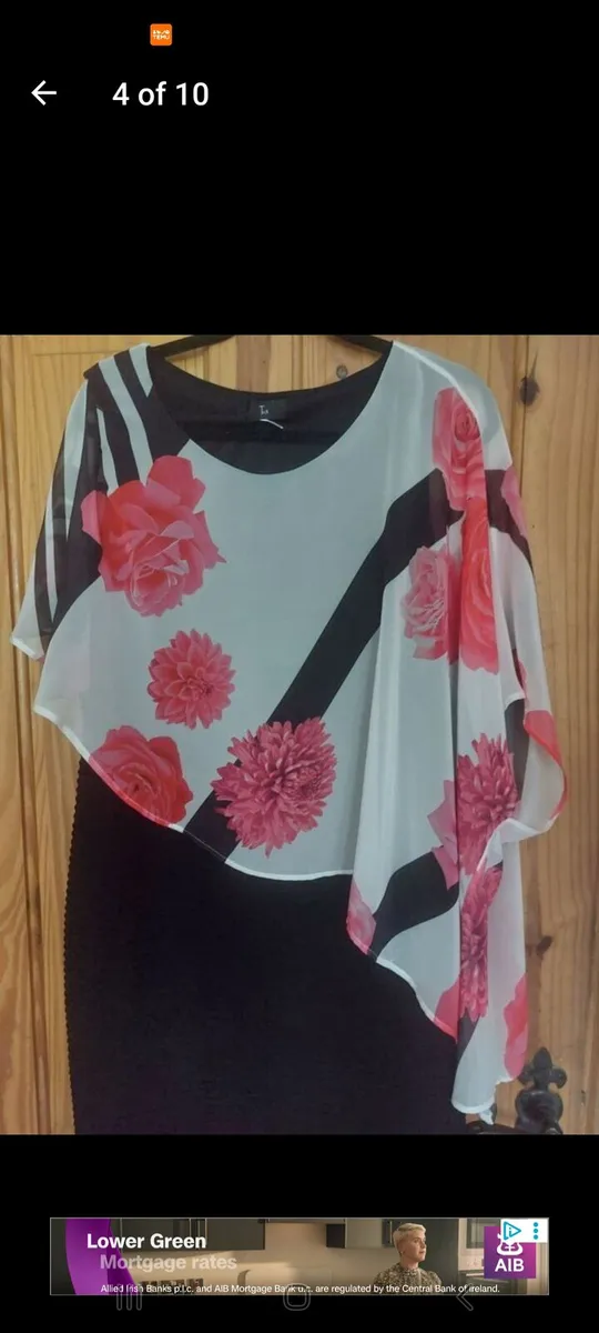 Tia floral capelet dress (free postage) - Image 4