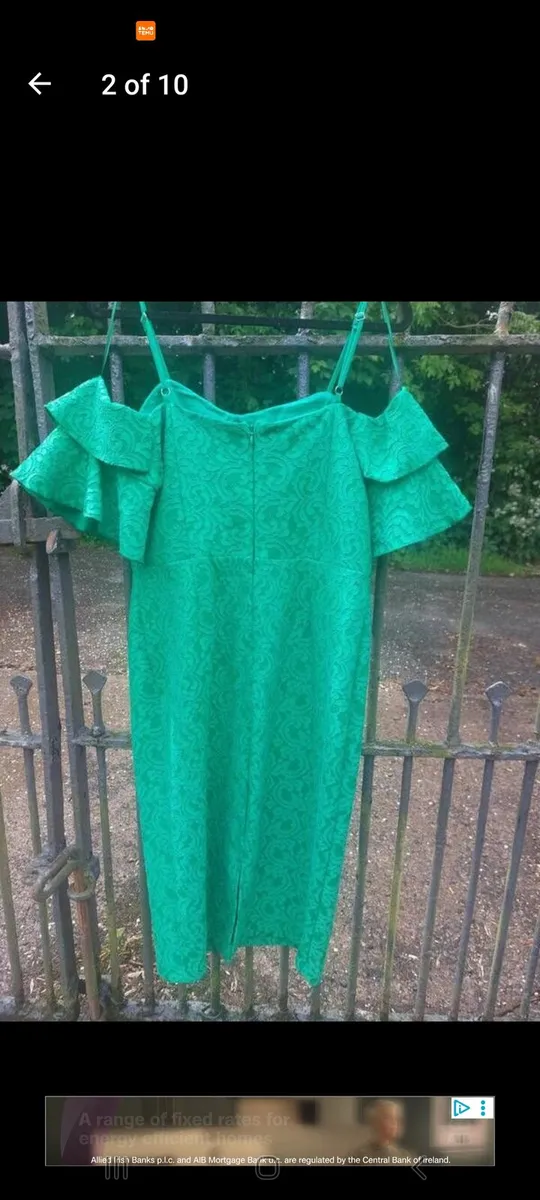 River Island emerald green lace dress (free post) - Image 2
