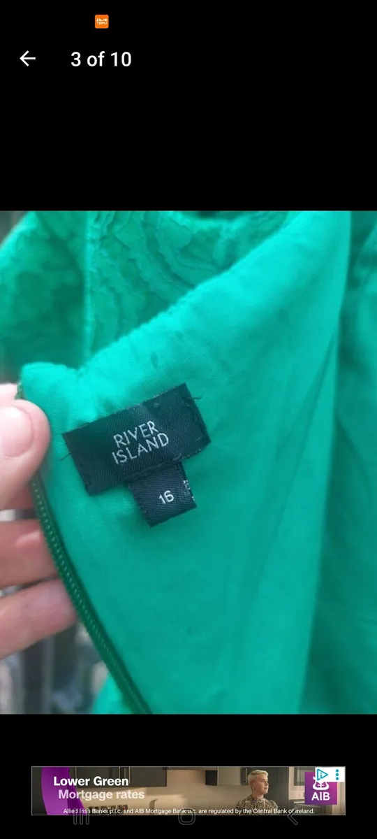 River Island emerald green lace dress (free post) - Image 3